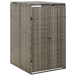 Copribidone Quadruplo Nero 274x80x117 cm in Polyrattan