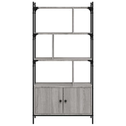 Libreria Ante Grigio Sonoma 76,5x30x154,5 cm Legno Multistrato
