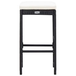 Set Bar da Giardino 9 z pz in Polyrattan Nero