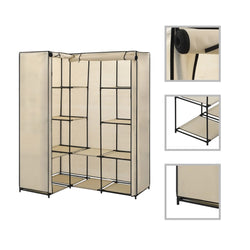 Armadio Angolare Nero 130x87x169 cm