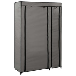 Armadi Pieghevoli 2 pz Crema 110x45x175 cm in Tessuto