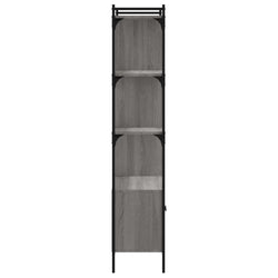 Libreria Ante Grigio Sonoma 76,5x30x154,5 cm Legno Multistrato