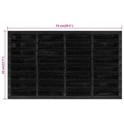 Zerbino Rettangolare 45x75 cm in Gomma e Fibra di Cocco