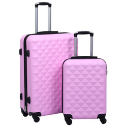 Set Valigie Trolley a Custodia Rigida 2 pz Oro in ABS