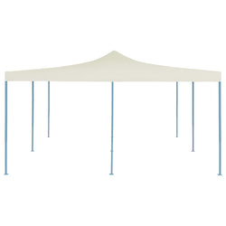 Gazebo Pieghevole 5x5 m Crema