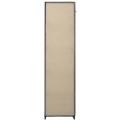 Armadi Pieghevoli 2 pz Crema 110x45x175 cm in Tessuto